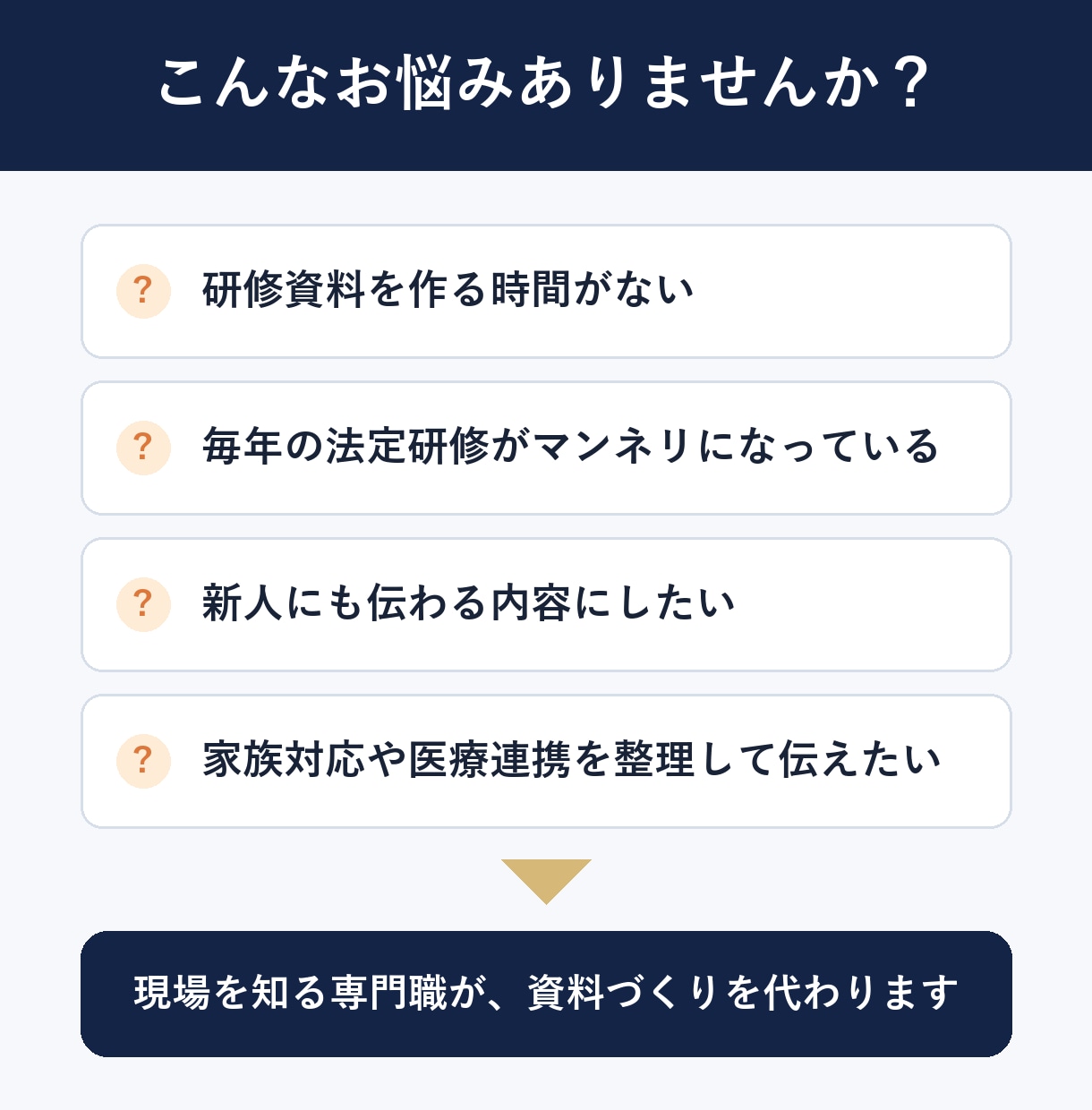 先着3名！介護・医療の職員研修資料を作成します 社会福祉士・精神保健福祉士が現場経験を活かして作成 イメージ2