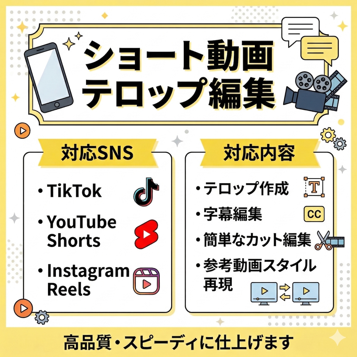 TikTok/ショート動画のテロップ編集します TikTok・Instagram・YouTubeショート対応 イメージ2