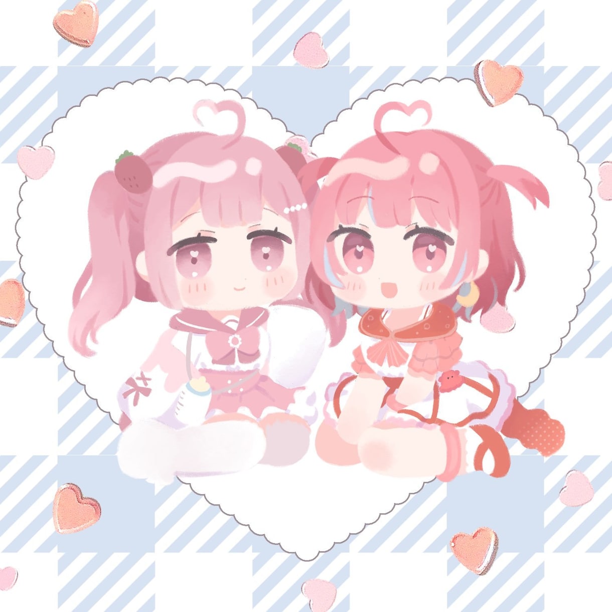 主線なしのかわいいミニキャライラスト描きます グッズや配信活動におすすめです♪商用利用OK イメージ4