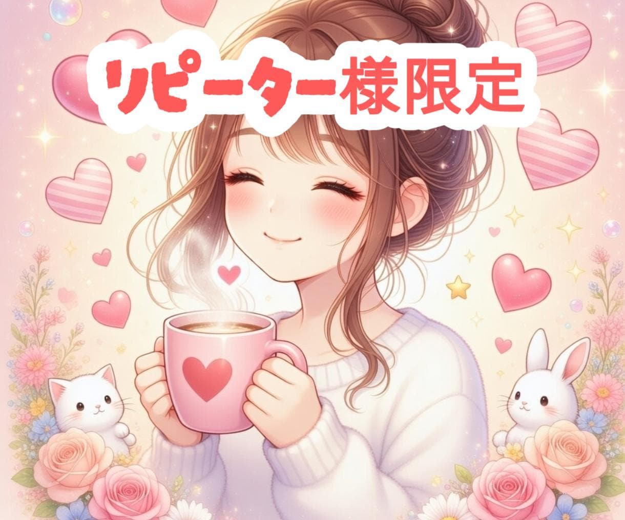 リピーター様限定⭐　３０日間ゆるっとチャットします 仲良くチャットでのんびりとお話タイム.*･♡ イメージ1