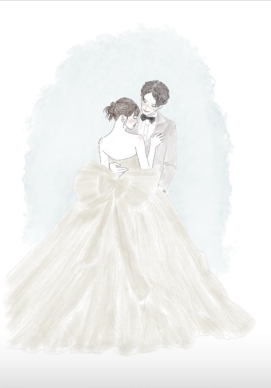結婚祝いに人気 | 水彩画似顔絵描きます 【イラストオーダー】水彩画風イラスト♡結婚祝いに人気 イメージ8