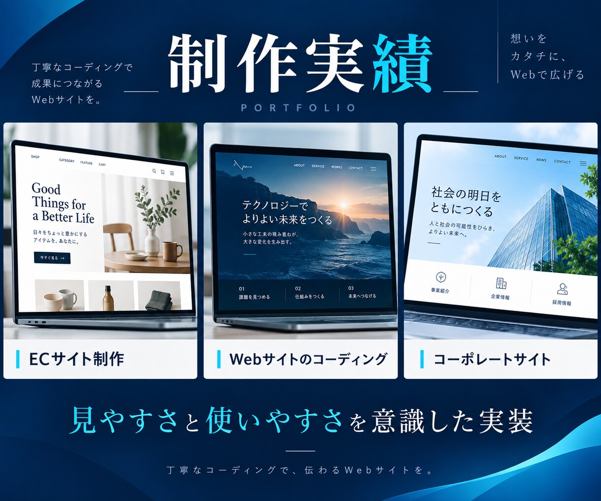 企業・店舗向けホームページを制作します 初めての方も安心。企画から公開まで対応します。 イメージ6