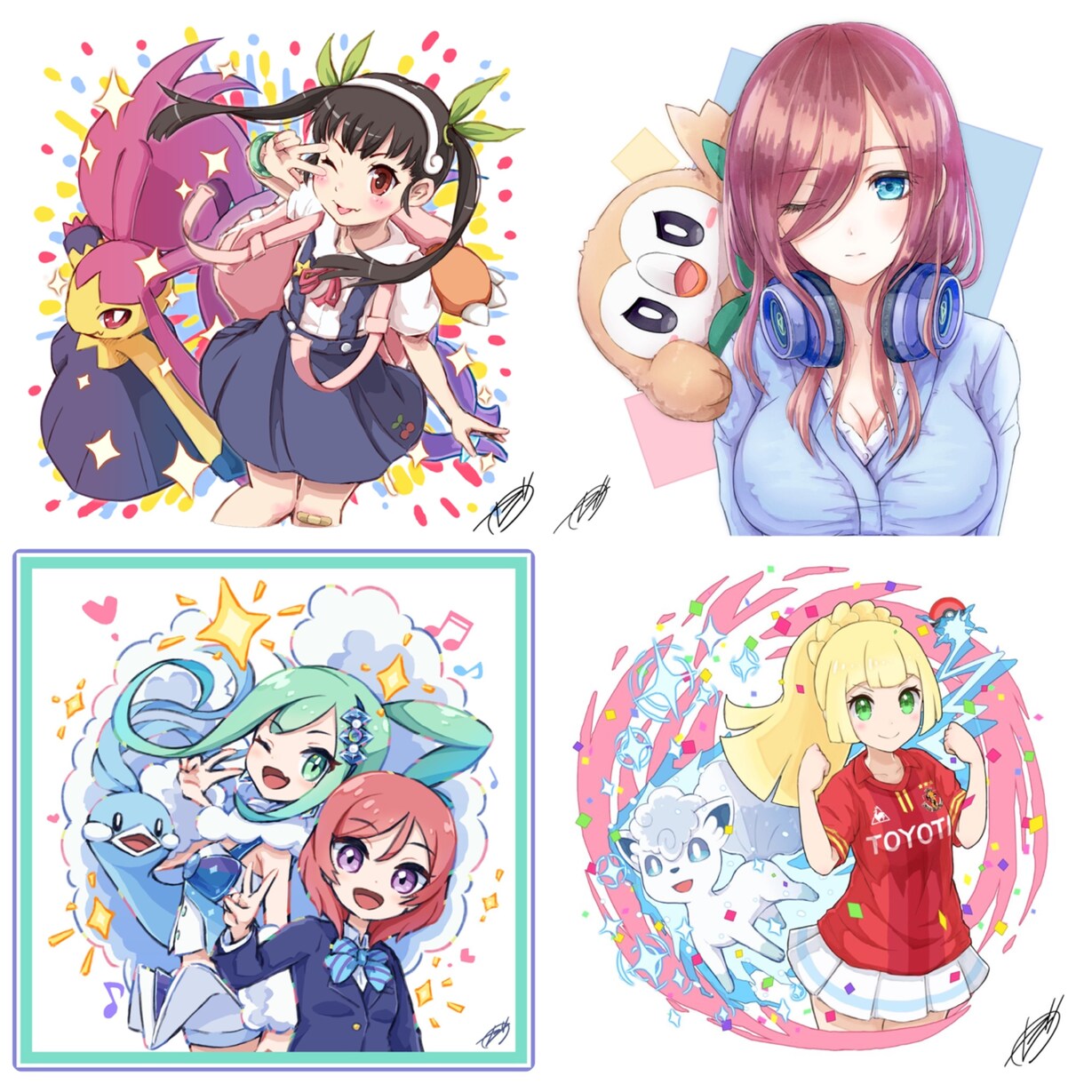 アイコン（Twitter等）描きます ポップでかわいいアイコン描きます！女の子イラストが得意です！ イメージ1