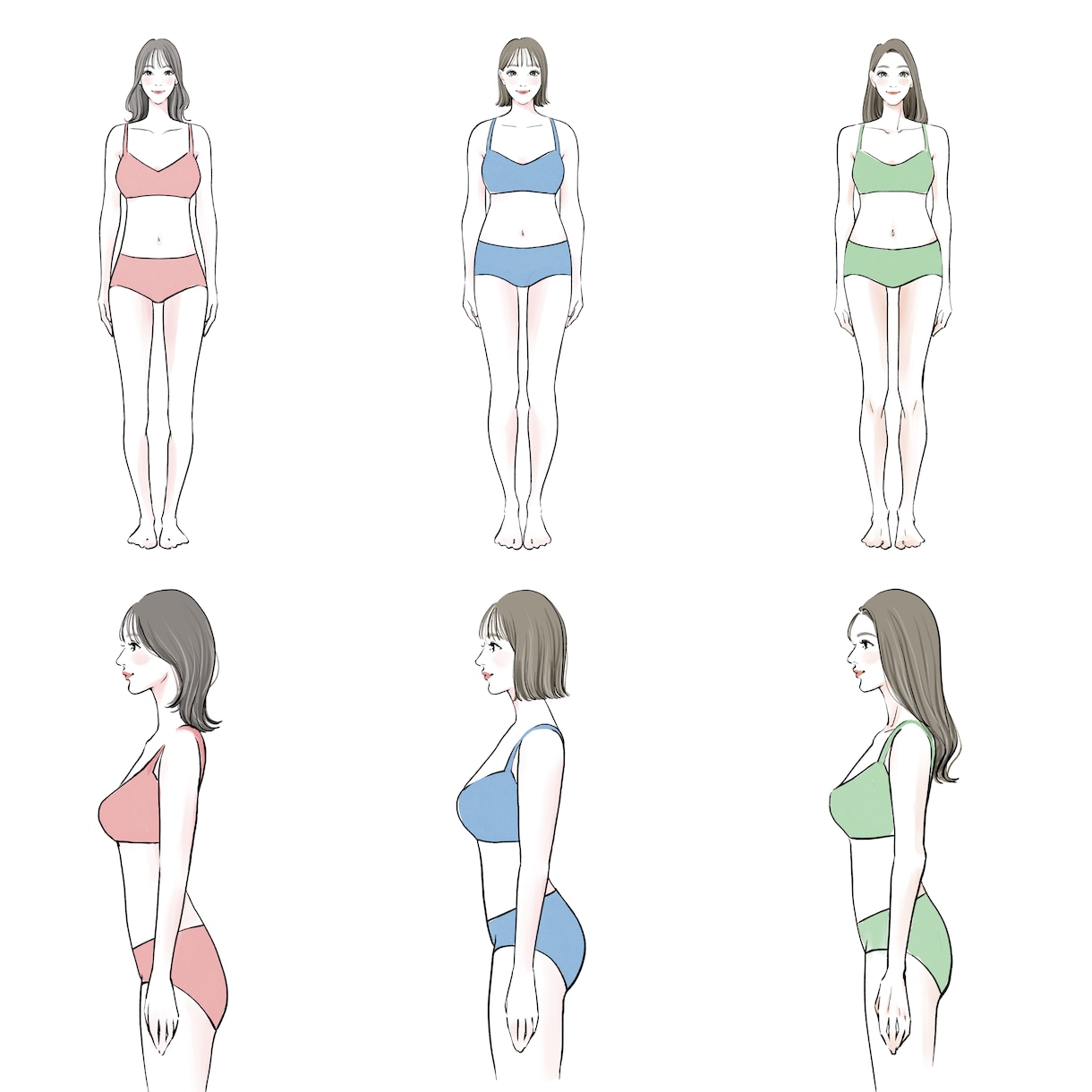 魅力が伝わる全身ファッションイラストを制作します イメージコンサルタント様に人気！上品な雰囲気で制作します。 イメージ2