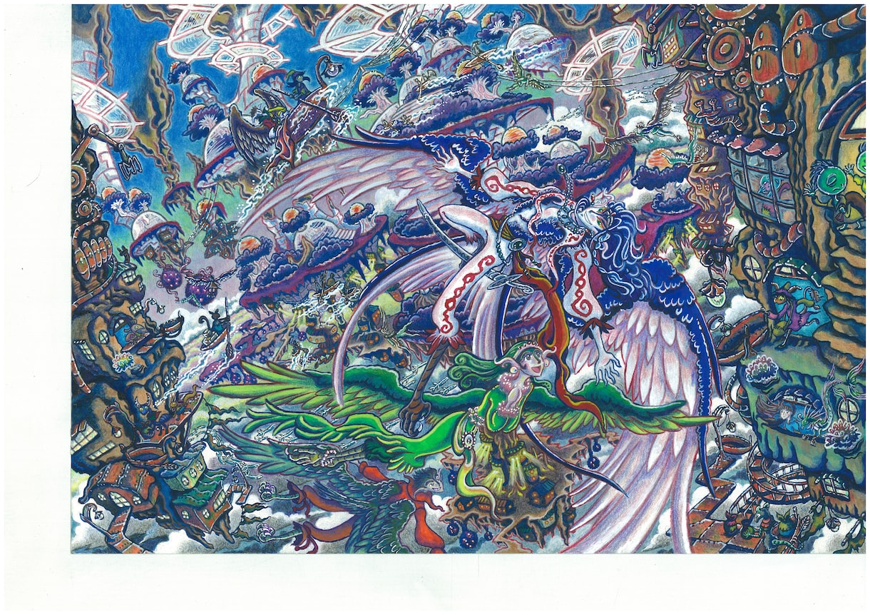 迫力満点ファンタジー絵画があなたのお部屋を飾ります 緻密で躍動感に溢れるファンタジーの世界を色鮮やかにお届け! イメージ9