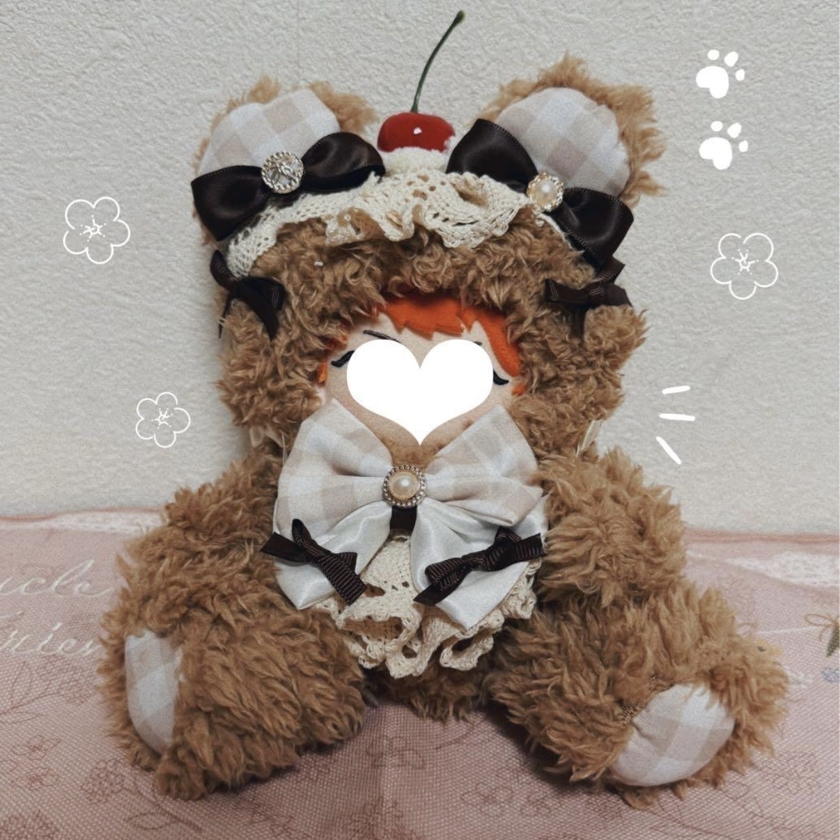 推しぬいのお洋服をオーダーメイドで制作します ぬい服の色、リボンの色、イメージなど自由です。ご相談下さい。 イメージ5