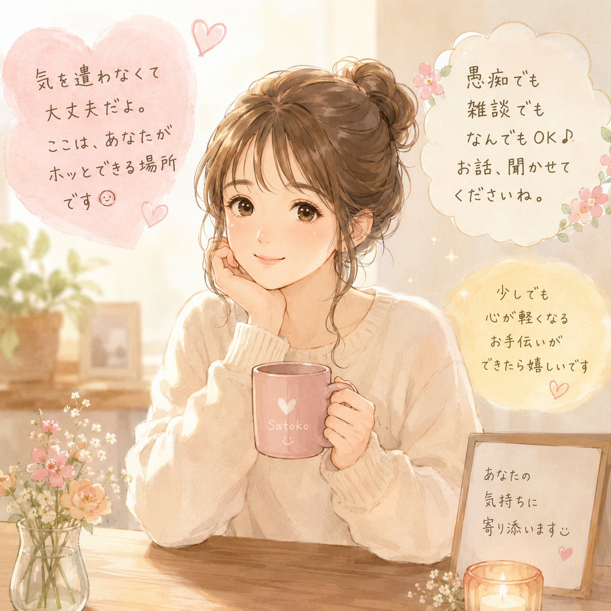 愚痴・相談・モヤモヤ…どんなお話しも聞きます １分でも、じっくりでも、どんな時でもお待ちしています イメージ1