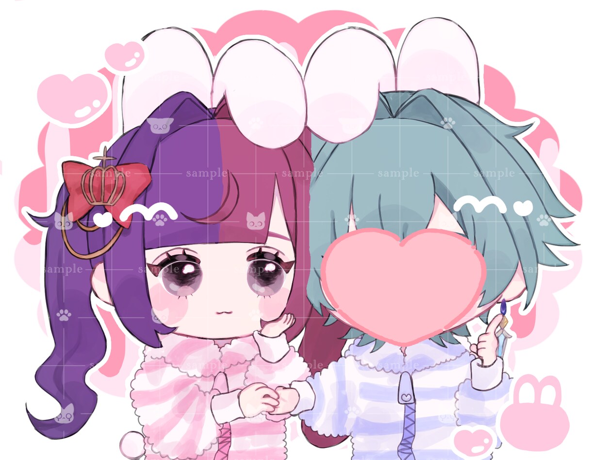 イラスト作成いたします 最短3日！かわいい萌系イラストを描きます イメージ4