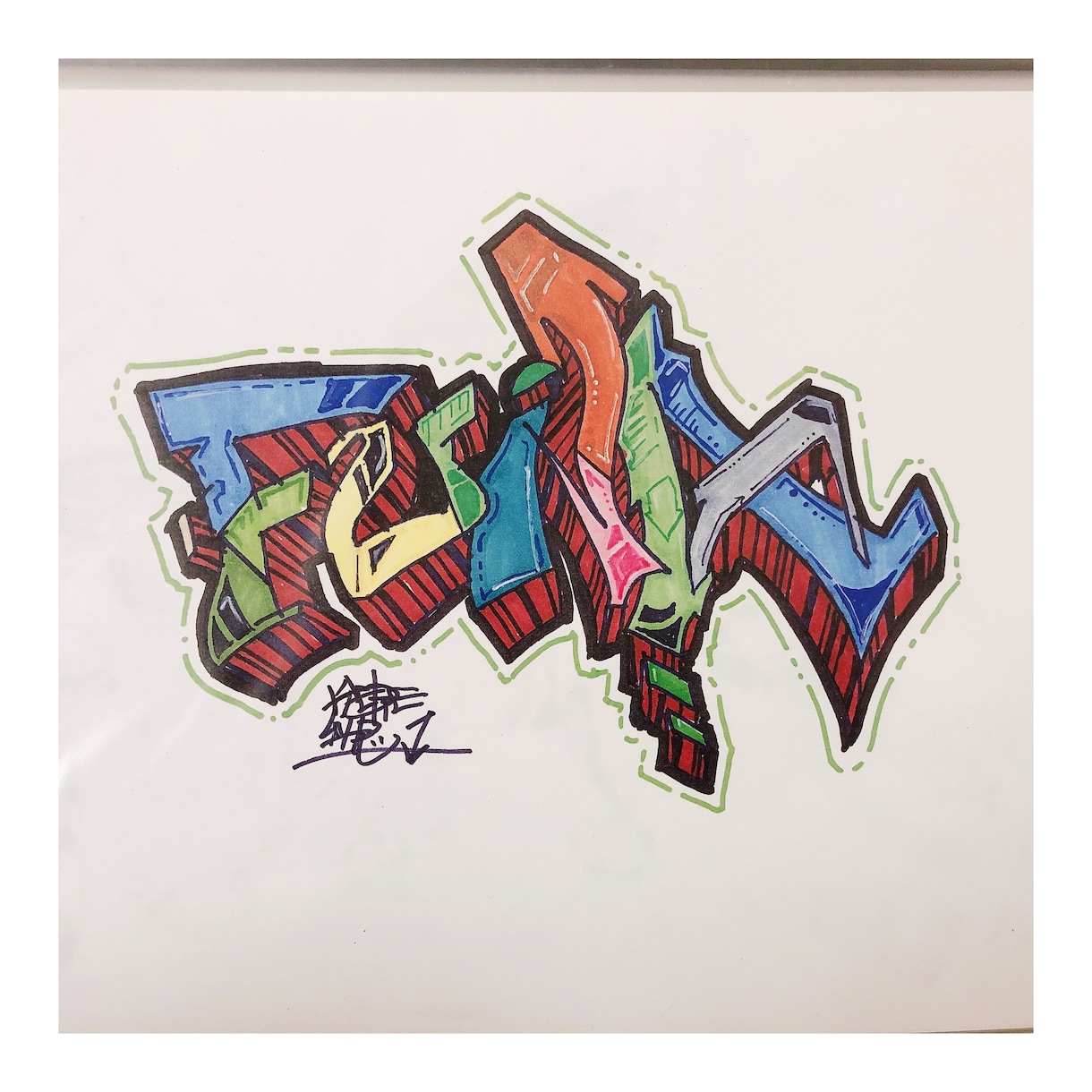 あなただけの落書き(Graffiti)描きます 海外の壁に描いてあるような落書きを描きますっ！ イメージ2
