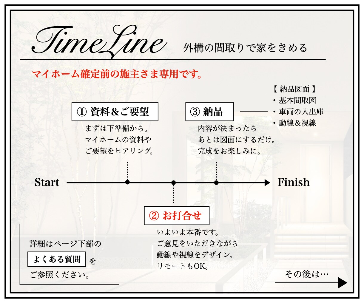 しっくりな外構〈 B 〉みつかります 【 エクステリアで決める家の配置 】 イメージ9