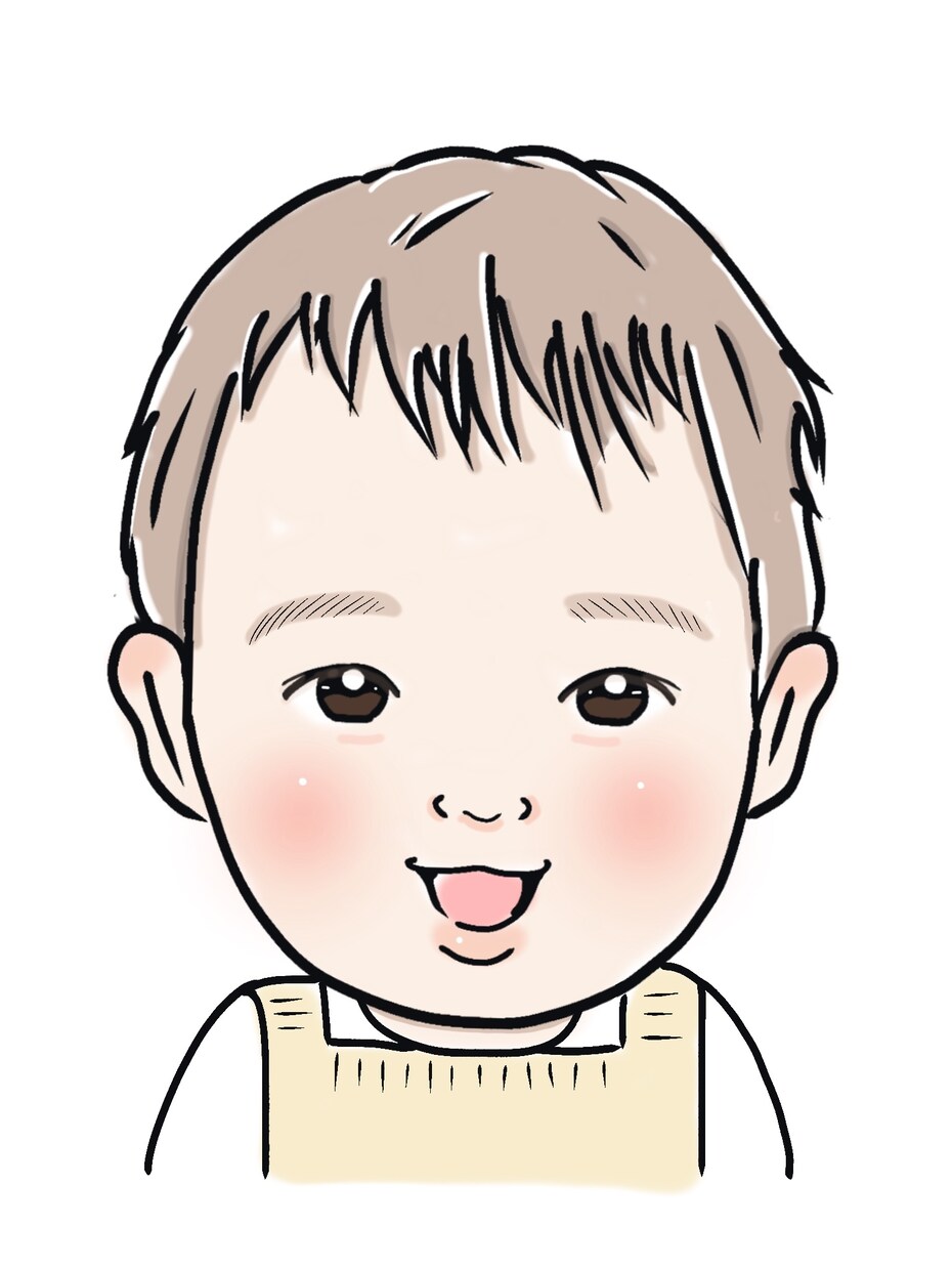 プレゼントや記念日にゼヒ！赤ちゃんの似顔絵描きます ほどよい似顔絵です。明るく、可愛い似顔絵描きます。 イメージ6