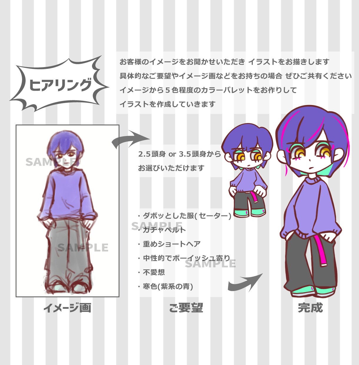 商用利用OK●アメリカンポップなイラスト描きます パッキリくっきり！鮮やかな色彩とメリハリ効いた線で魅せます！ イメージ4