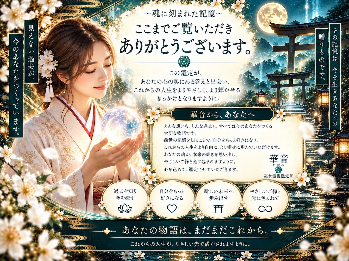 あなたの前世・魂の記憶を深く霊視します 過去世の姿・ご縁｜今世への影響まで紐解く イメージ10