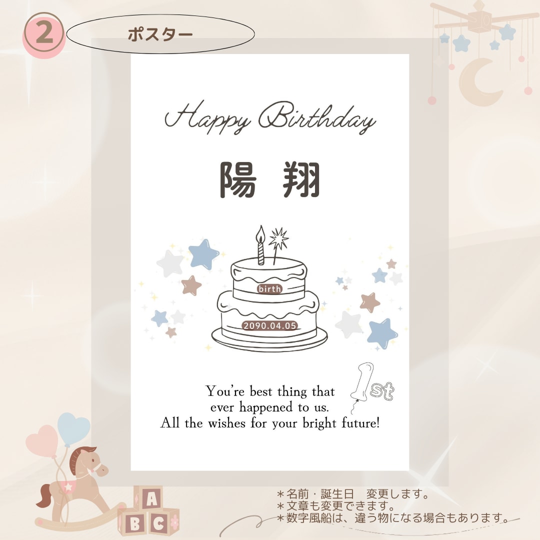 記念日4点セット☆　つくります 思い出をぎゅっと詰め込んだ記念日セット☆彡 イメージ3