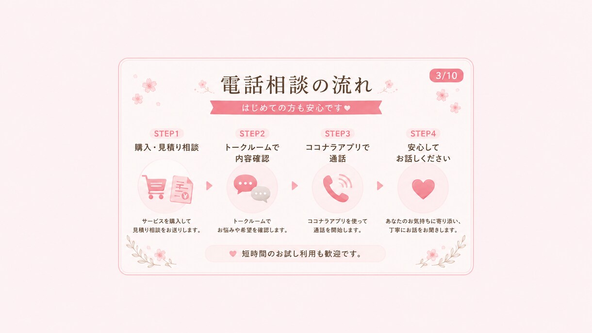 仕事・人間関係・毒親のお悩みを優しくお聞きします 愚痴も雑談もOK♪友達感覚で気軽にお話ししませんか？ イメージ3