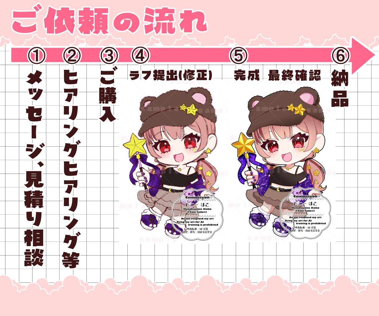 ファンにも届く可愛さ！ミニキャライラスト制作します 何度でも使える◎サムネやグッズにも イメージ5