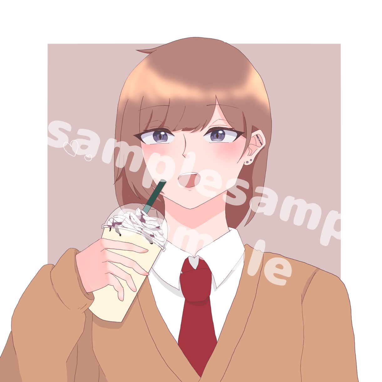 SNS用アイコン/イラスト描きます かわいくて使いやすいイラストやアイコン描きます イメージ1