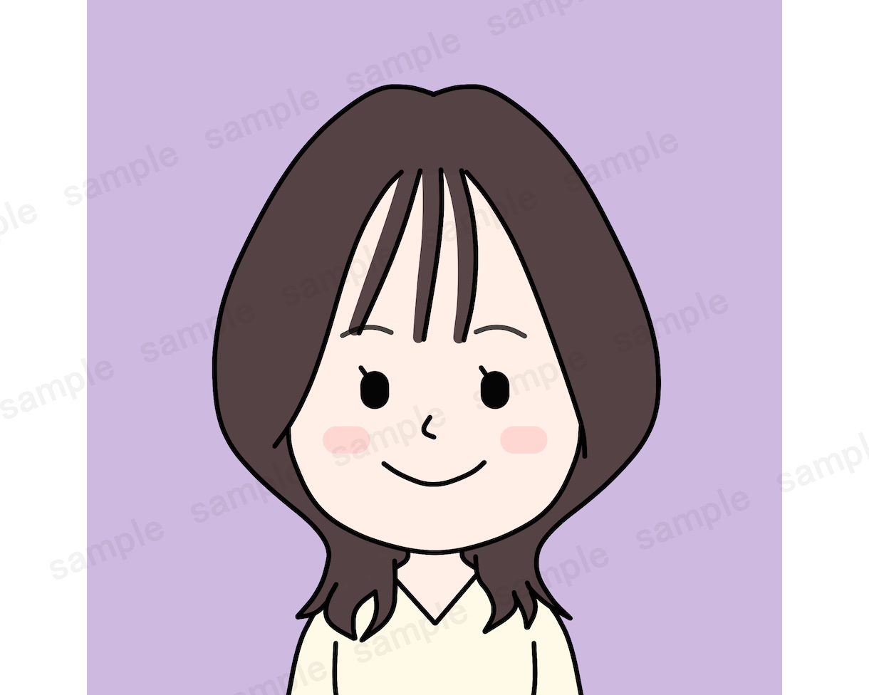ポップで目立つ！SNSに最適なアイコンお描きします シンプルかわいい！インスタ、X、LINEに。似顔絵歓迎！ イメージ9