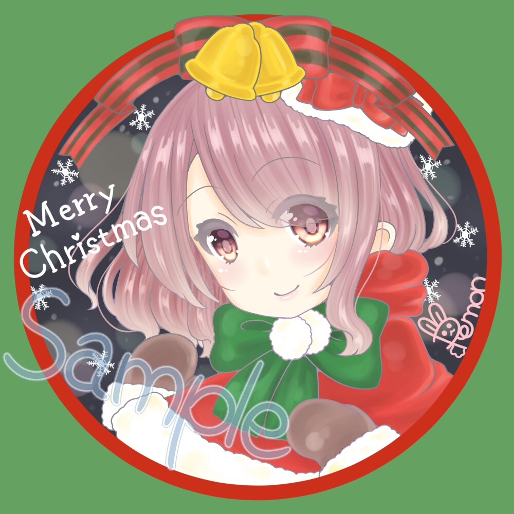 期間限定！クリスマスアイコン描きます クリスマスっぽいアイコン作成します！ イメージ1