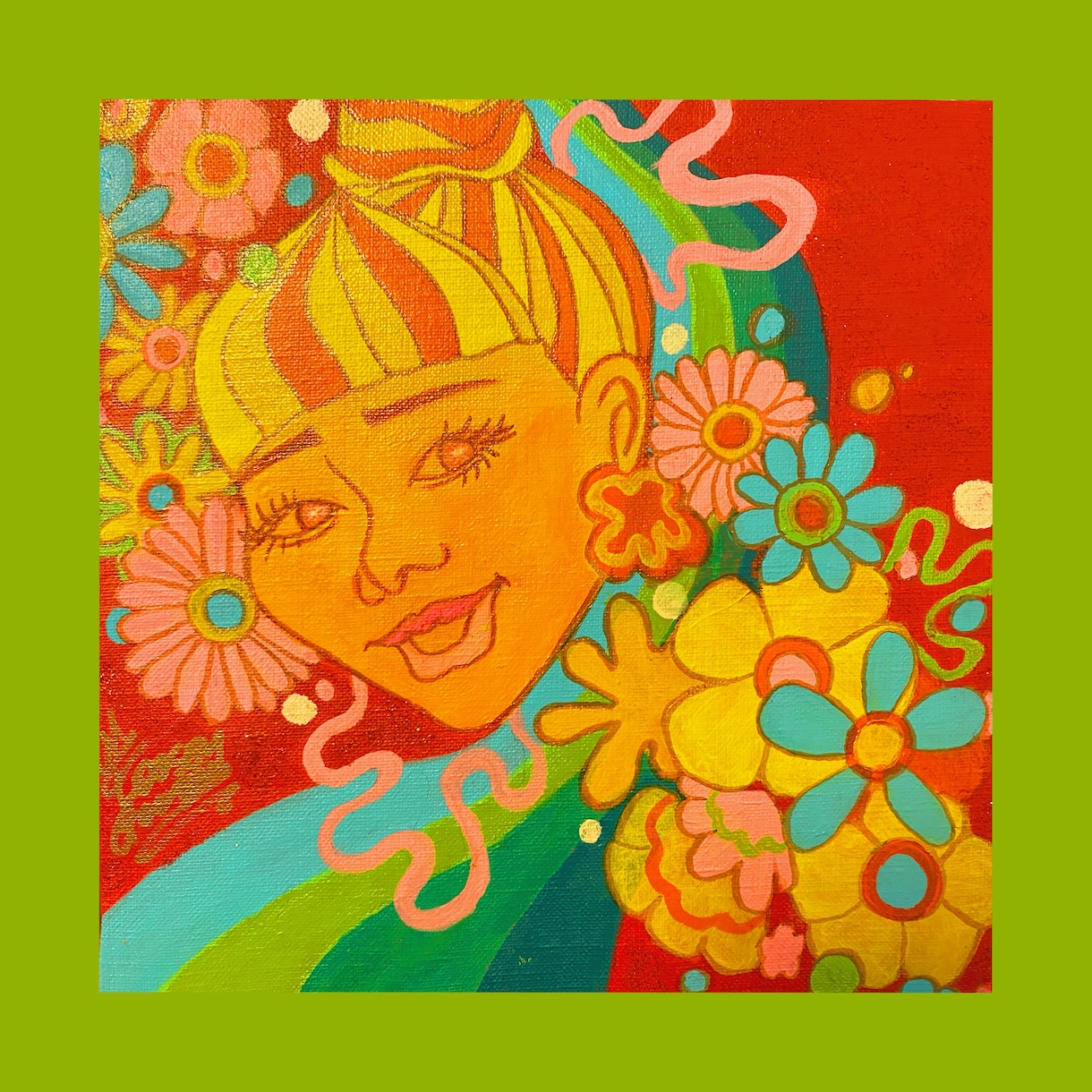 ポップでカラフルな似顔絵描きます 十人十色の色を独特の色使いで表現いたします♬ イメージ3