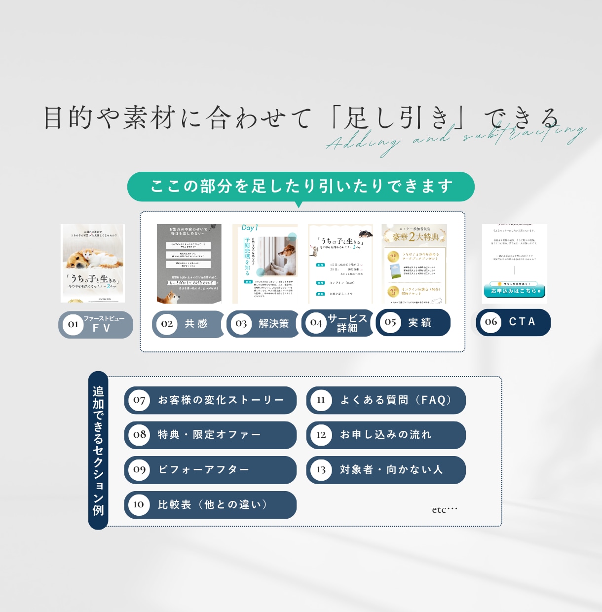 ナチュラルで透明感のあるLP/HP制作します 【Canvaで編集可】問い合わせ/予約UPのLP構成をご提案 イメージ7