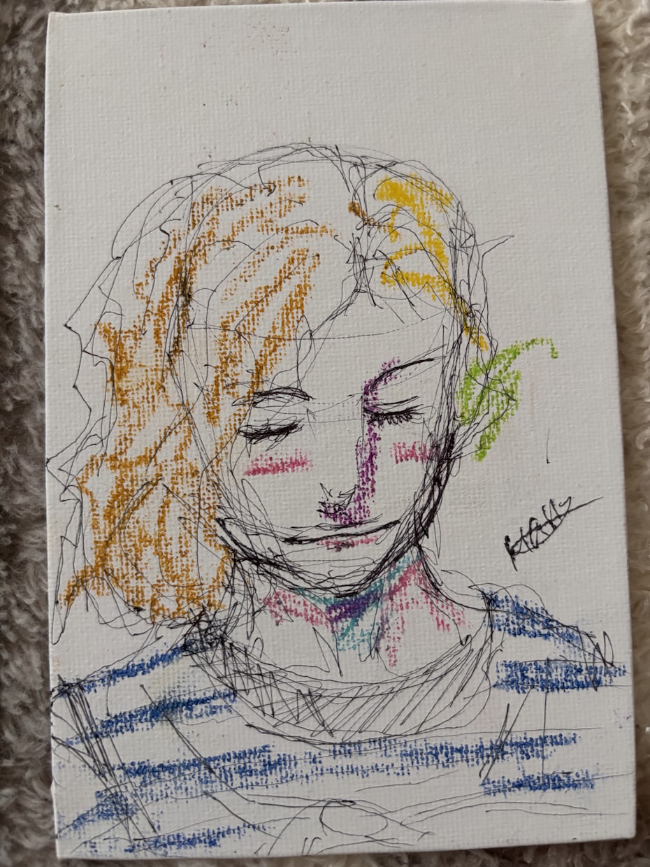 一発描きの一点物似顔絵を描きます 飾れる。残せる。写真では写らない“空気”まで描きます。 イメージ3