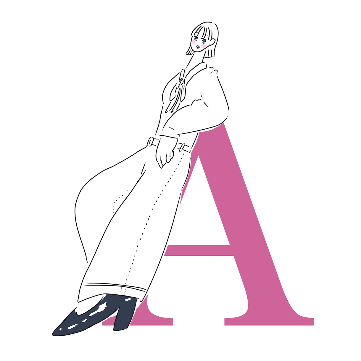 ひらがな、イニシャルアイコン描きます イメージに合わせてポップでシュールな印象に残るアイコン イメージ5