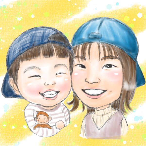 デジタル可！にっこりもらって嬉しい似顔絵描きます 温かいタッチでお描きします！★デジタル・アナログ対応 イメージ3