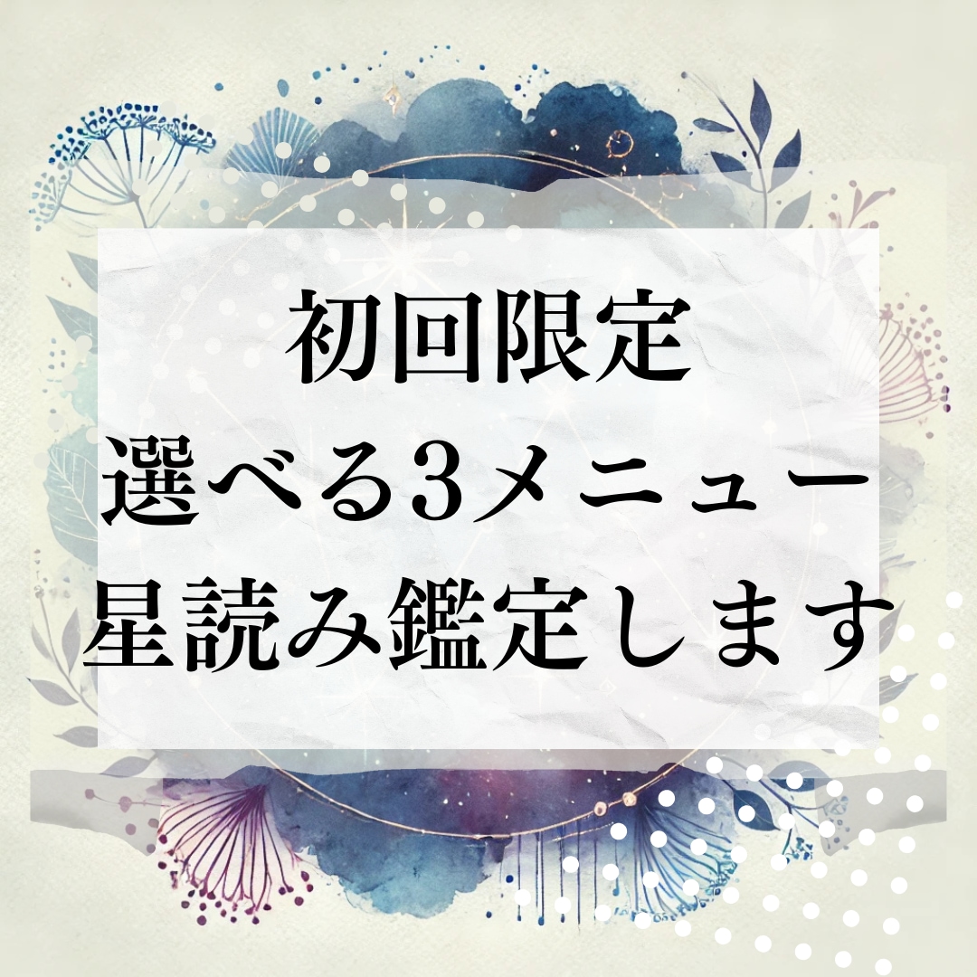 選べる３テーマ✨西洋占星術パーソナル星読鑑定します 本当の自分を、星が教えてくれる鑑定です イメージ2