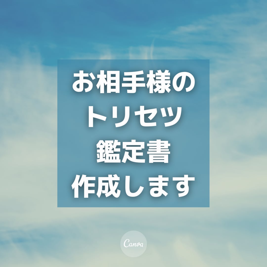お相手様のトリセツ鑑定書作成します お相手様の基本性格・接し方など知りたい方へ イメージ1