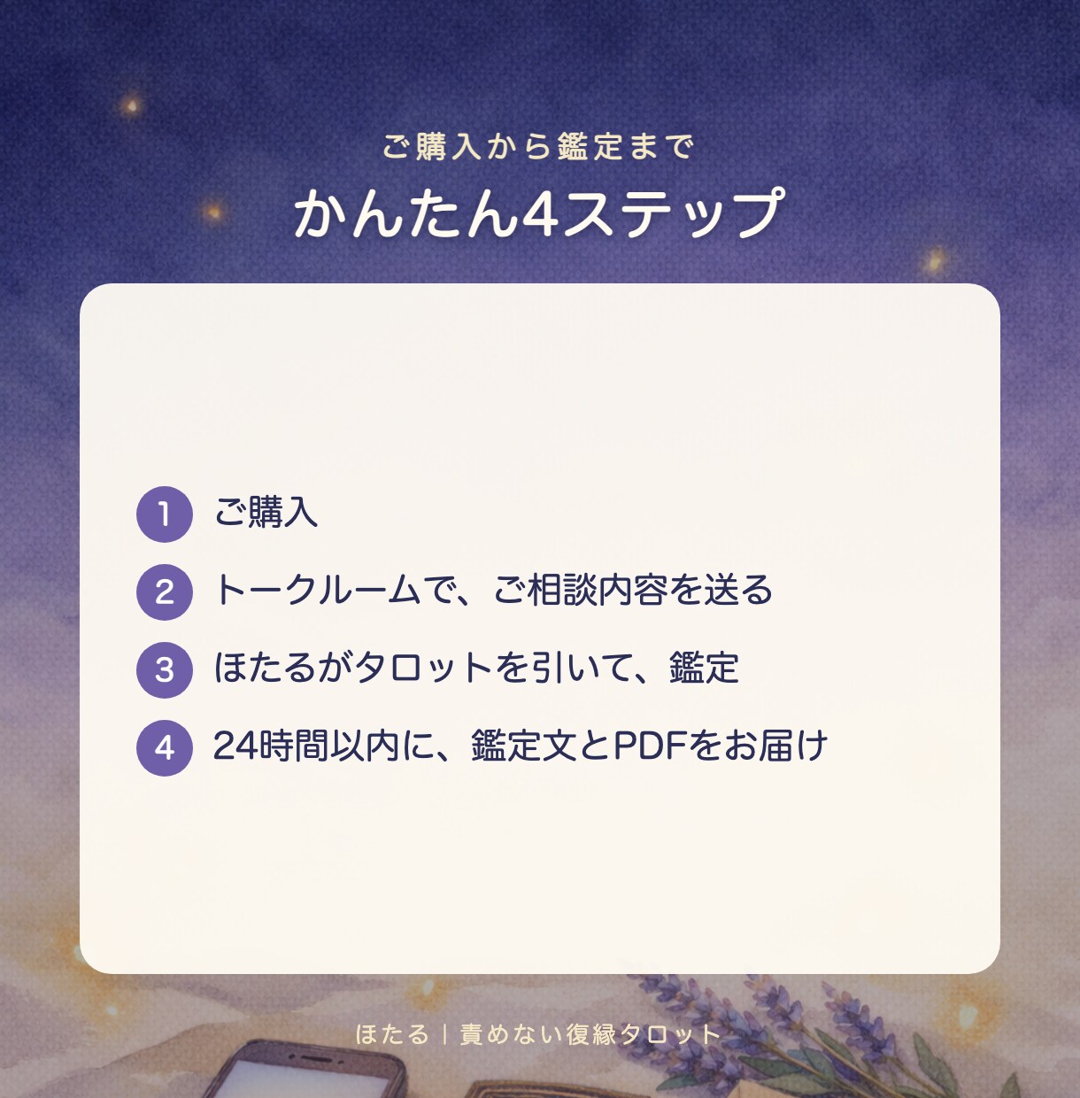 今、連絡していい？｜送る・待つをタロットで読みます 送るならどんな一言かまで｜約2,000字＋PDF鑑定書 イメージ6
