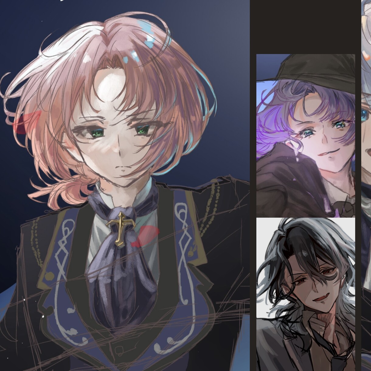 一律8,000円！少し陰のあるイラストお届けします アイコンイラストから一枚絵まで幅広く対応可能です！ イメージ6