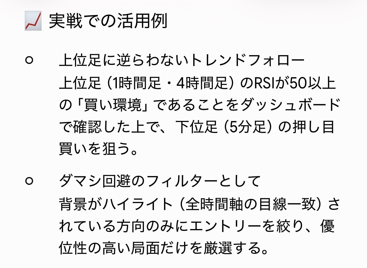 上位足と下位足のRSIを一括で自動監視します TradingViewリペイントなしの多時間軸アラート搭載⁠ イメージ5