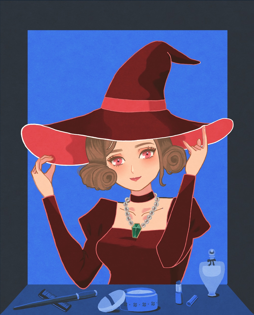 ポップでレトロな雰囲気な人物のイラストを描きます 人物絵、キャラクターデザイン、夢絵など気軽にご相談ください！ イメージ1