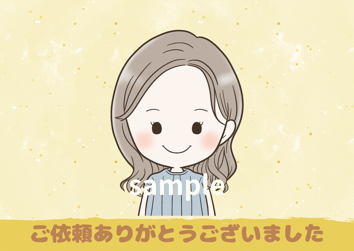商用OK♪シンプルで可愛いアイコンお描きします SNSのアイコンに♪挿絵に♪あなただけのアイコン作れます イメージ3