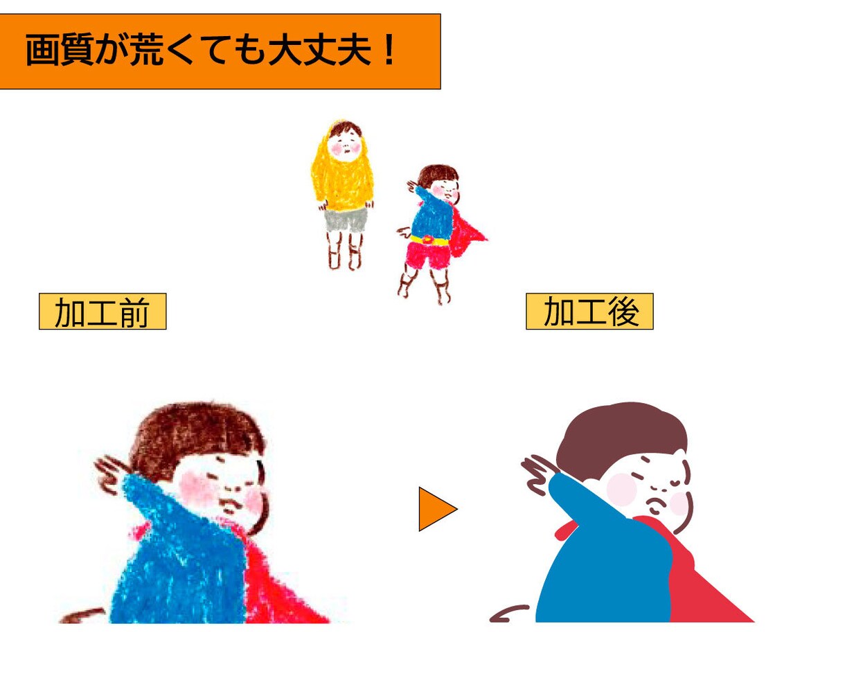 お持ちのロゴや画像などをトレースいたします トレースはお任せください！迅速に対応いたします イメージ3