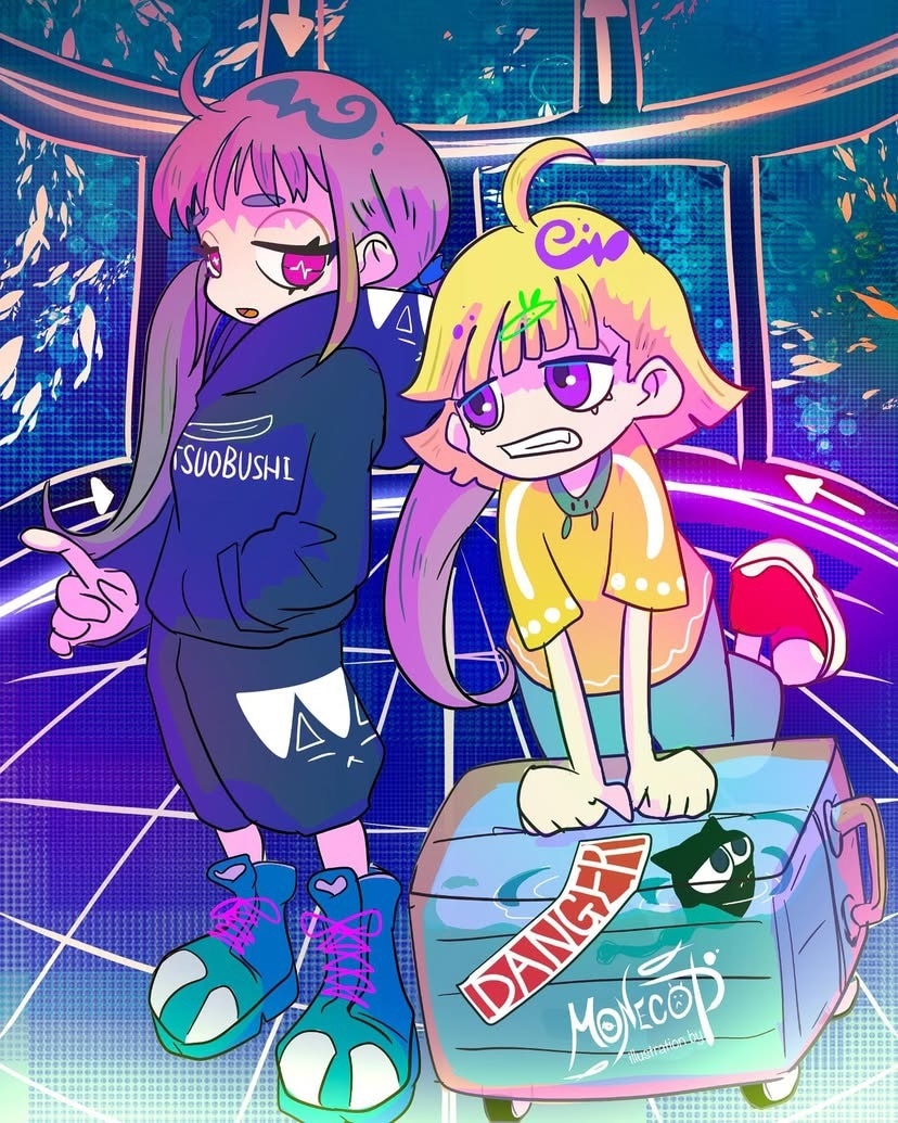 ネオンや深海のようなSNS用アイコン描きます アイコン以外にも☆サムネイルや挿絵◇プレゼント用などなど！！ イメージ3