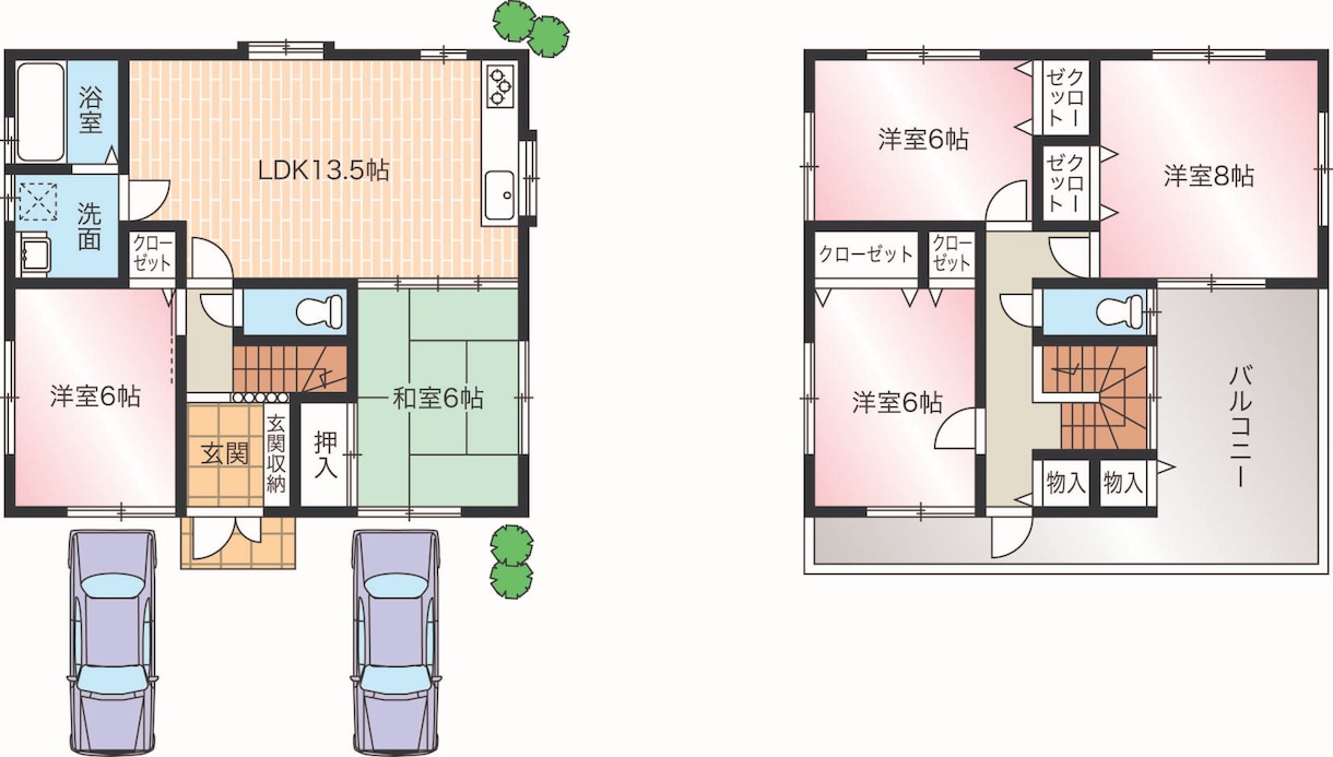不動産資料から見やすい間取り図データ制作します 手書きOK。イラレで綺麗で見やすい間取り作成します イメージ4