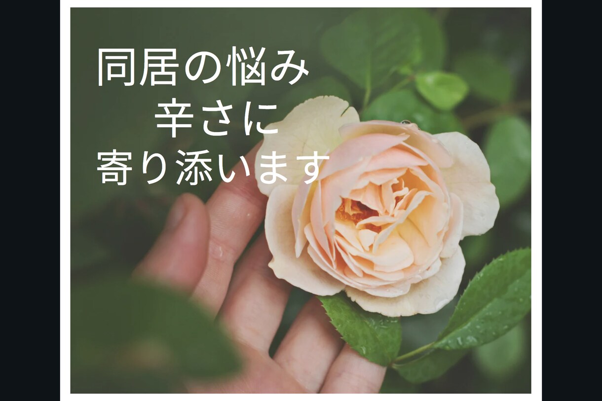 行き場のないモヤモヤ、全て受け止めます 同居で疲れたあなたの心に寄り添います。そのモヤモヤにバイバイ イメージ1