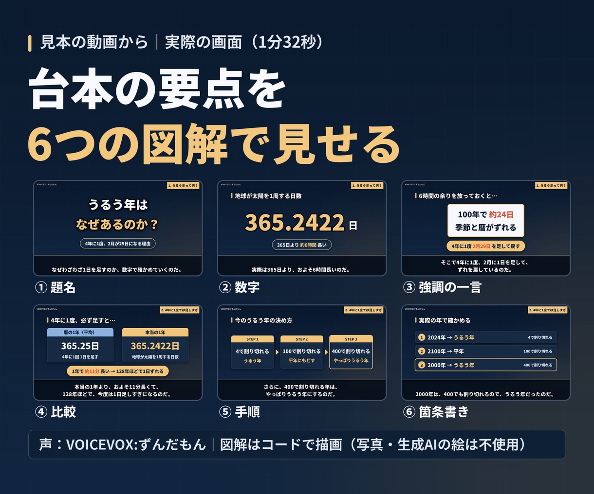 題材から台本・事実確認つきで解説動画を作ります 公開情報で台本→事実確認→動画→サムネまで一式 イメージ1