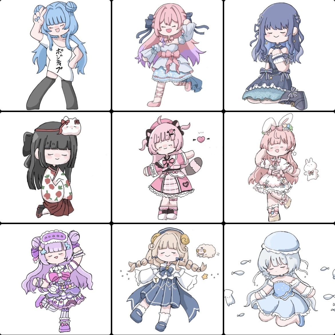 実績100体以上！ゆるいイラストを制作します 商用利用〇 どのようなポーズにも対応しています！ イメージ5