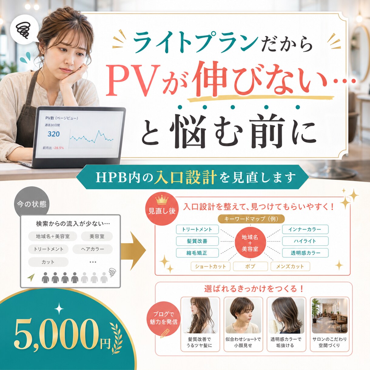 HPBライトプランでPVを増やす方法教えます ライトプランでプラチナぶち抜きコンサル イメージ2