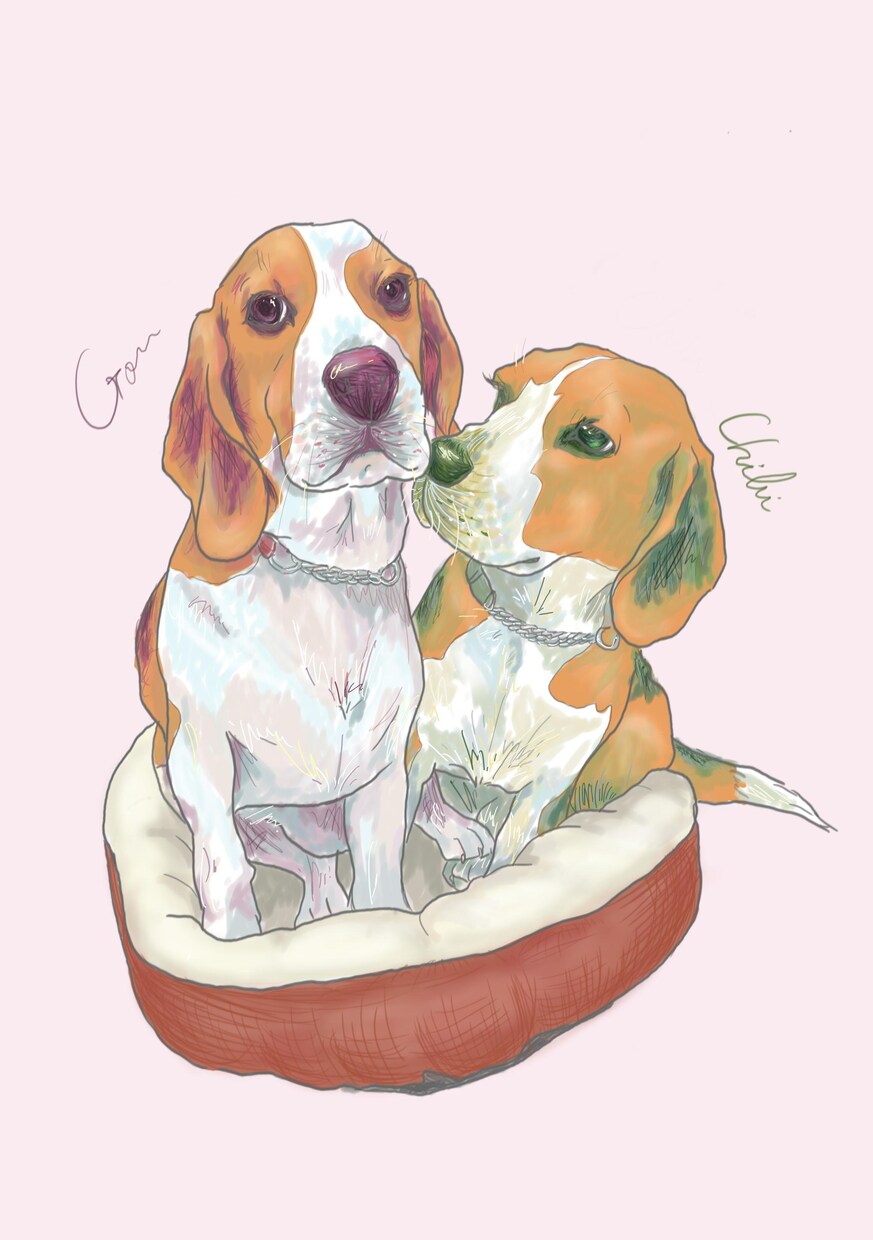ポップでカラフルにペットを描きます ～可愛く愛犬をかざりませんか～ イメージ6