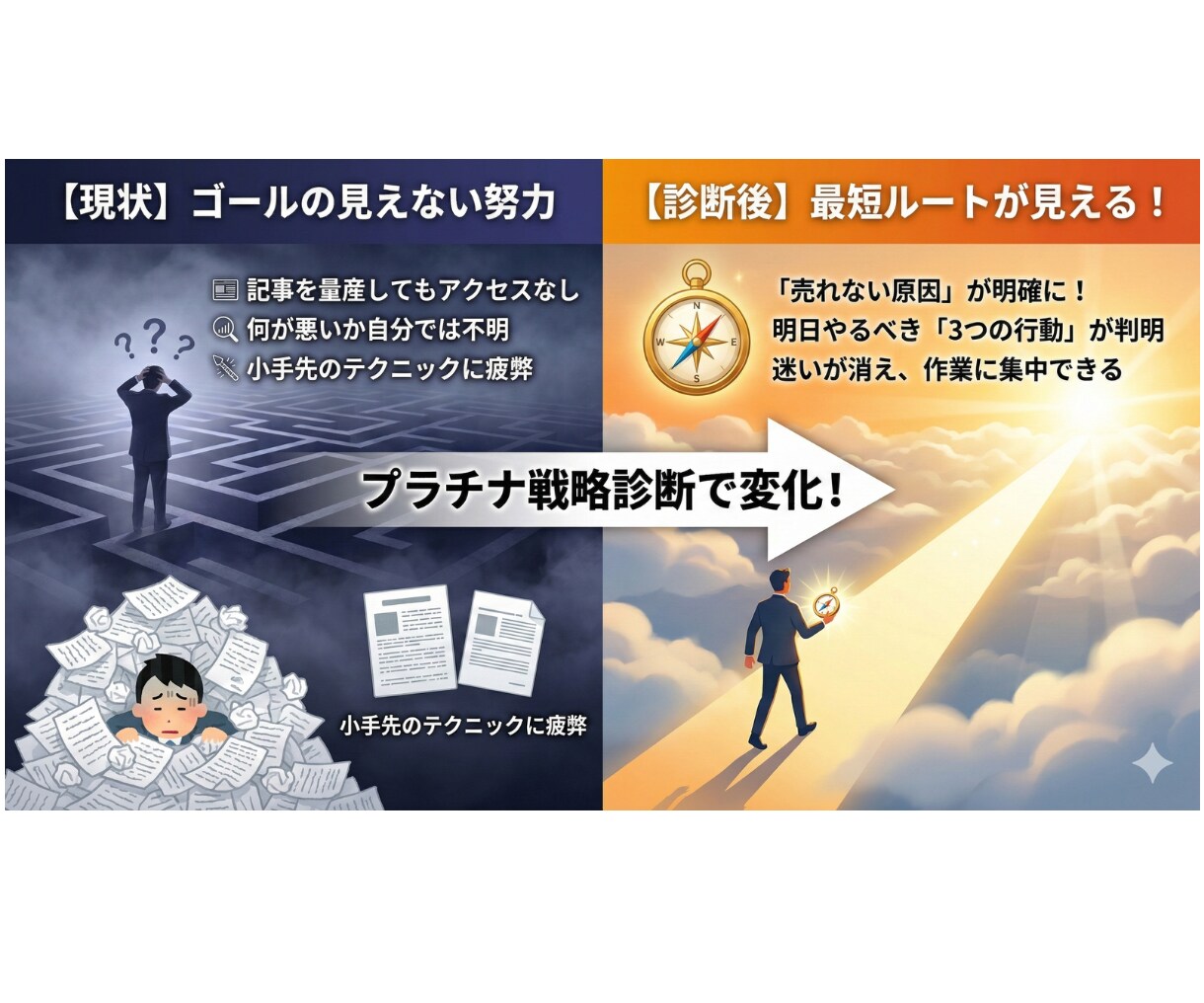 SEO・SNS「行き詰まり」原因特定＆再設計します セカンドオピニオン可！SEO認定資格所持者が分析します。 イメージ3