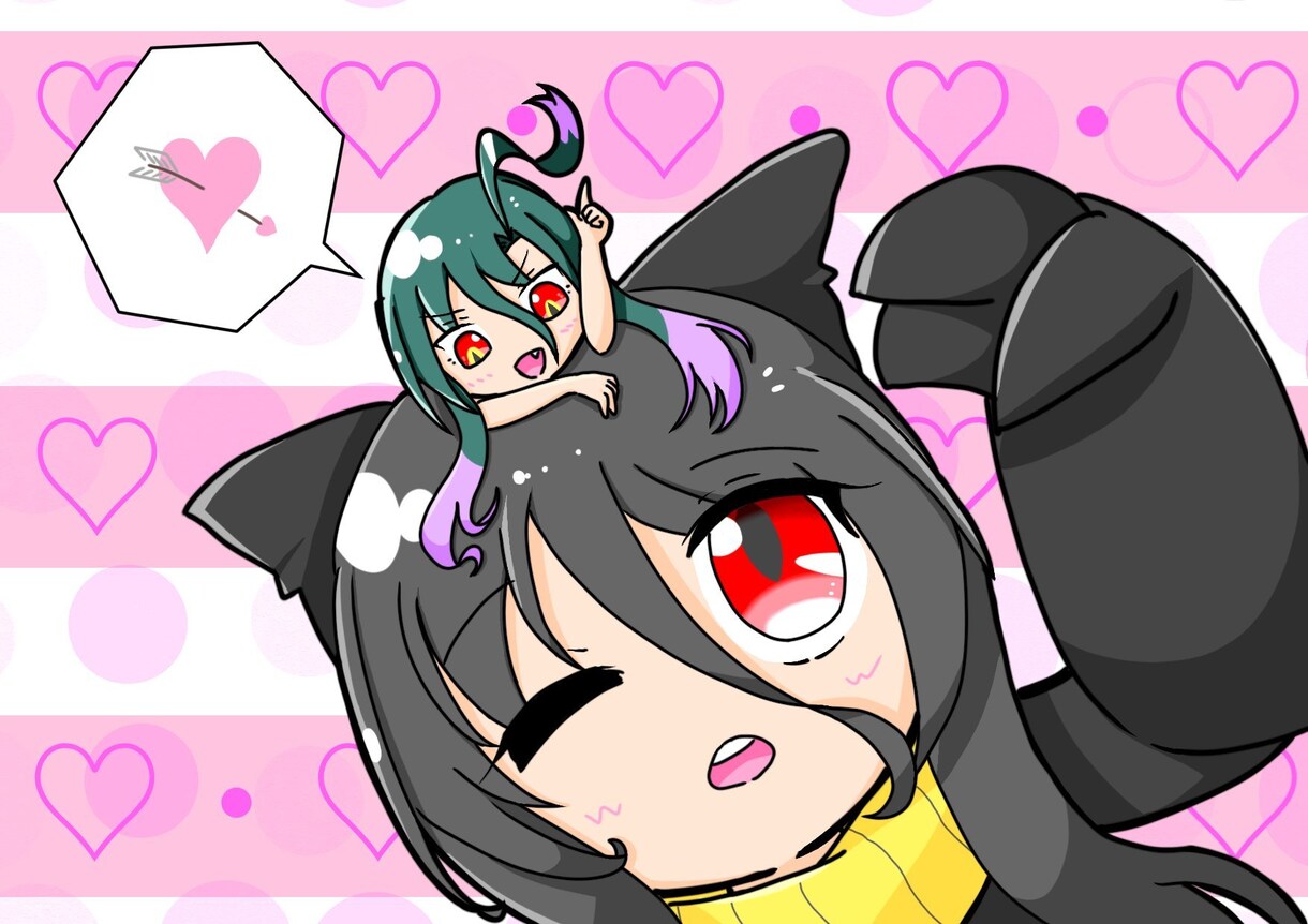 オリキャラのデフォルメイラスト描きます オリキャラの可愛いデフォルメ絵が見たい！そんな貴方に！ イメージ3