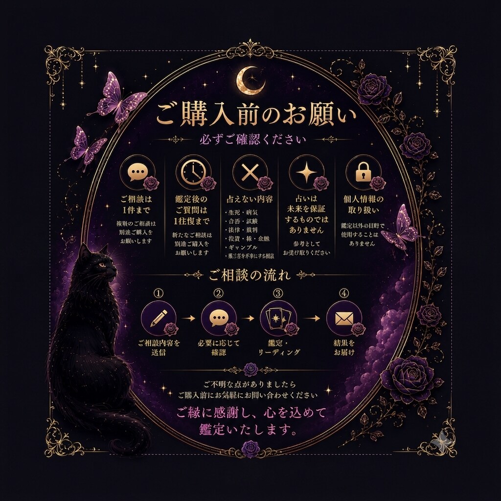 あなたの心を整理する鑑定をします 不安を煽らず、丁寧に鑑定いたします。 イメージ5