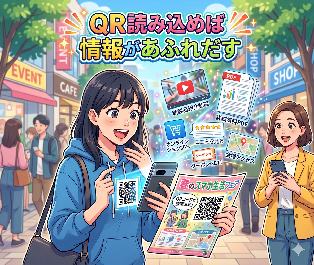 行きたくなる、買いたくなるQR作ります 文字だけの案内は卒業！かざせば「楽しい」が溢れ出す魔法のQR イメージ4