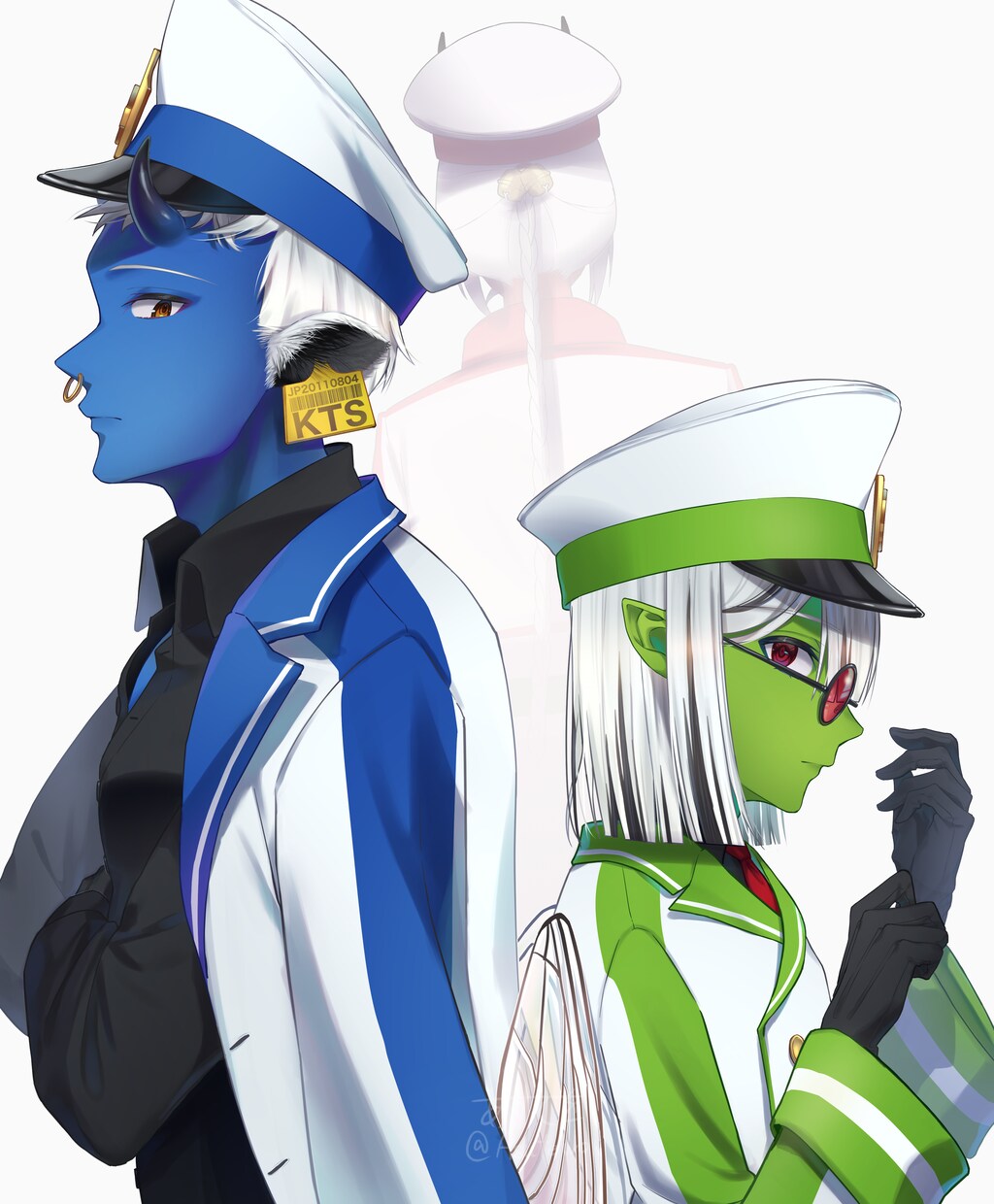 カップリングイラストを描きます BLもGLも男女も…人外キャラもOK！ イメージ4