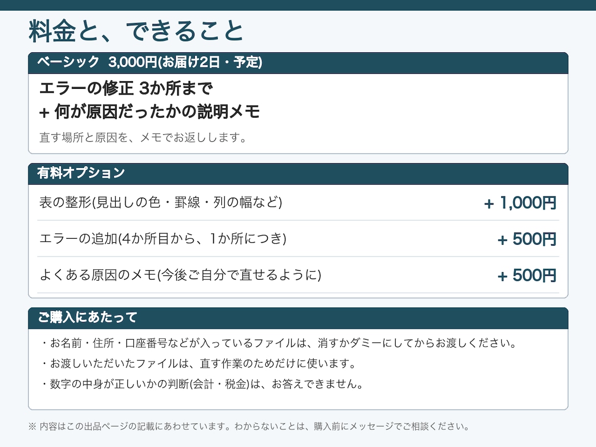 スプレッドシートの関数エラーを直し表も整えます #N/Aや合計のずれを、原因の説明つきで直します イメージ7