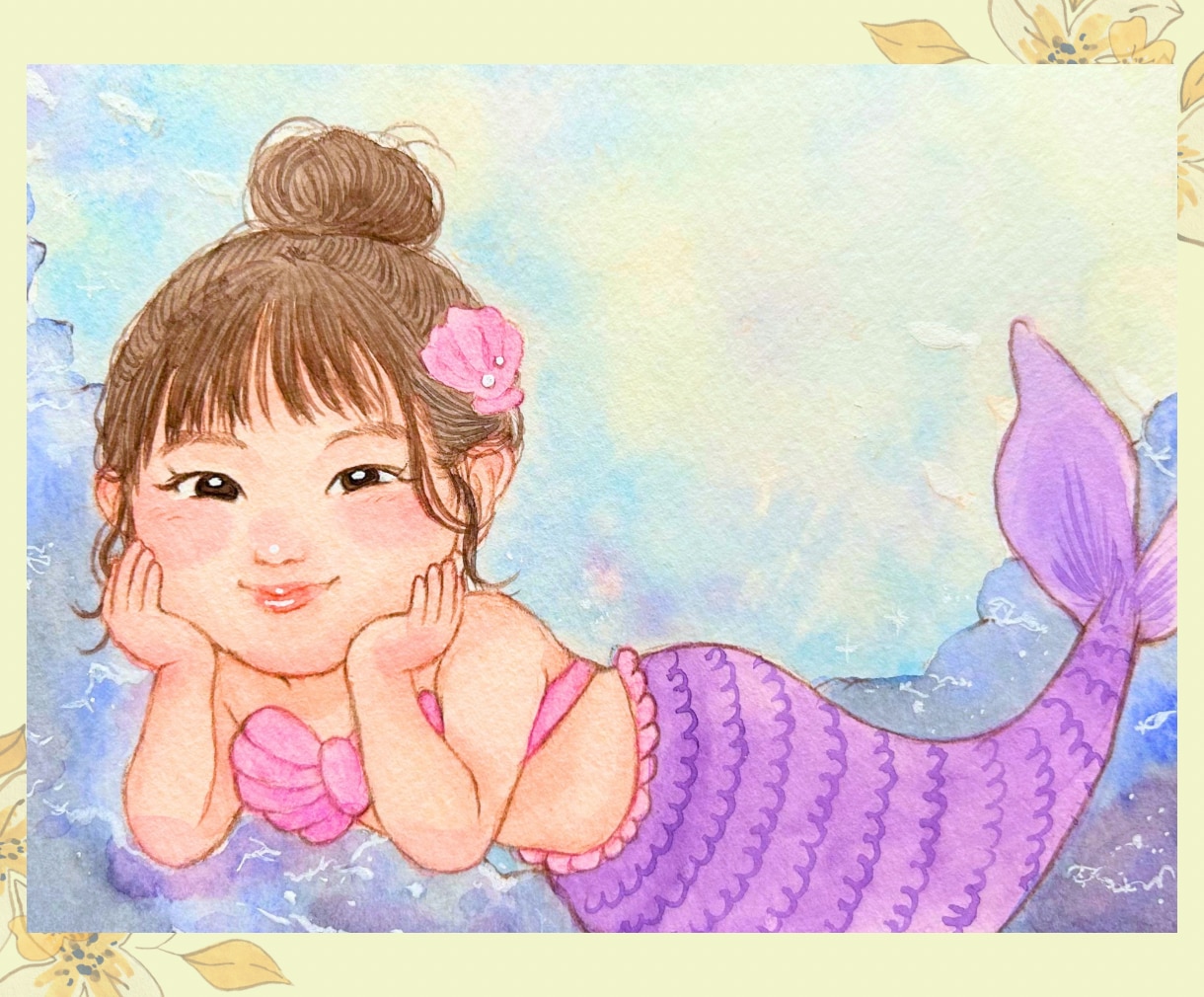 こども・ペットの似顔絵を写真から優しく描きます 家族似顔絵・長寿祝いにも対応！プレゼントにも人気です｜2L イメージ2